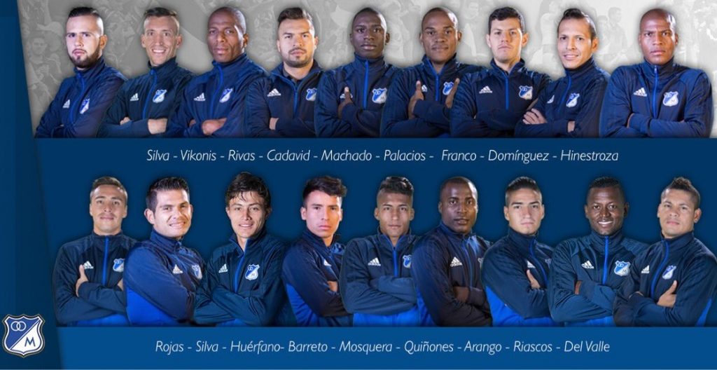 Nómina profesional del Club Millonarios.