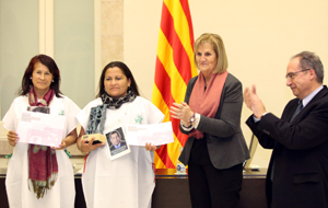 El Premio ICIP Constructores de Paz 2012 reconoció cinco Madres de Soacha -Luz Marina Bernal, Carmenza Gómez, Maria Sanabria, Mélida Bermúdez y Lucero Carmona.