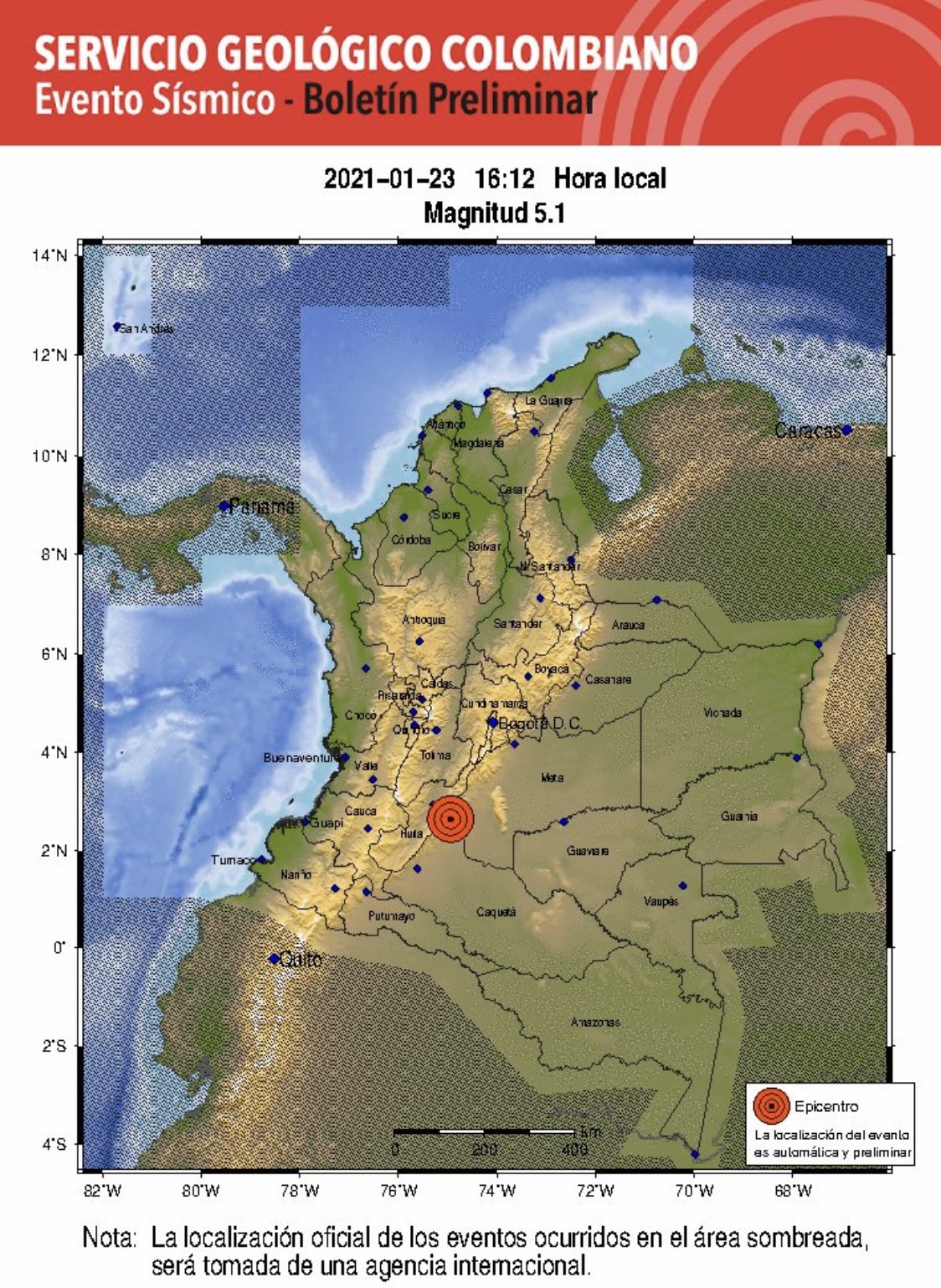 Fuerte Temblor En Colombia - Soacha Ilustrada