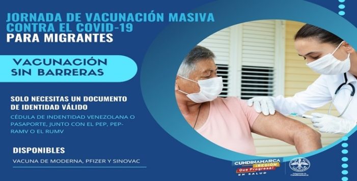 Jornada de vacunación masiva contra el covid-19 para migrantes 